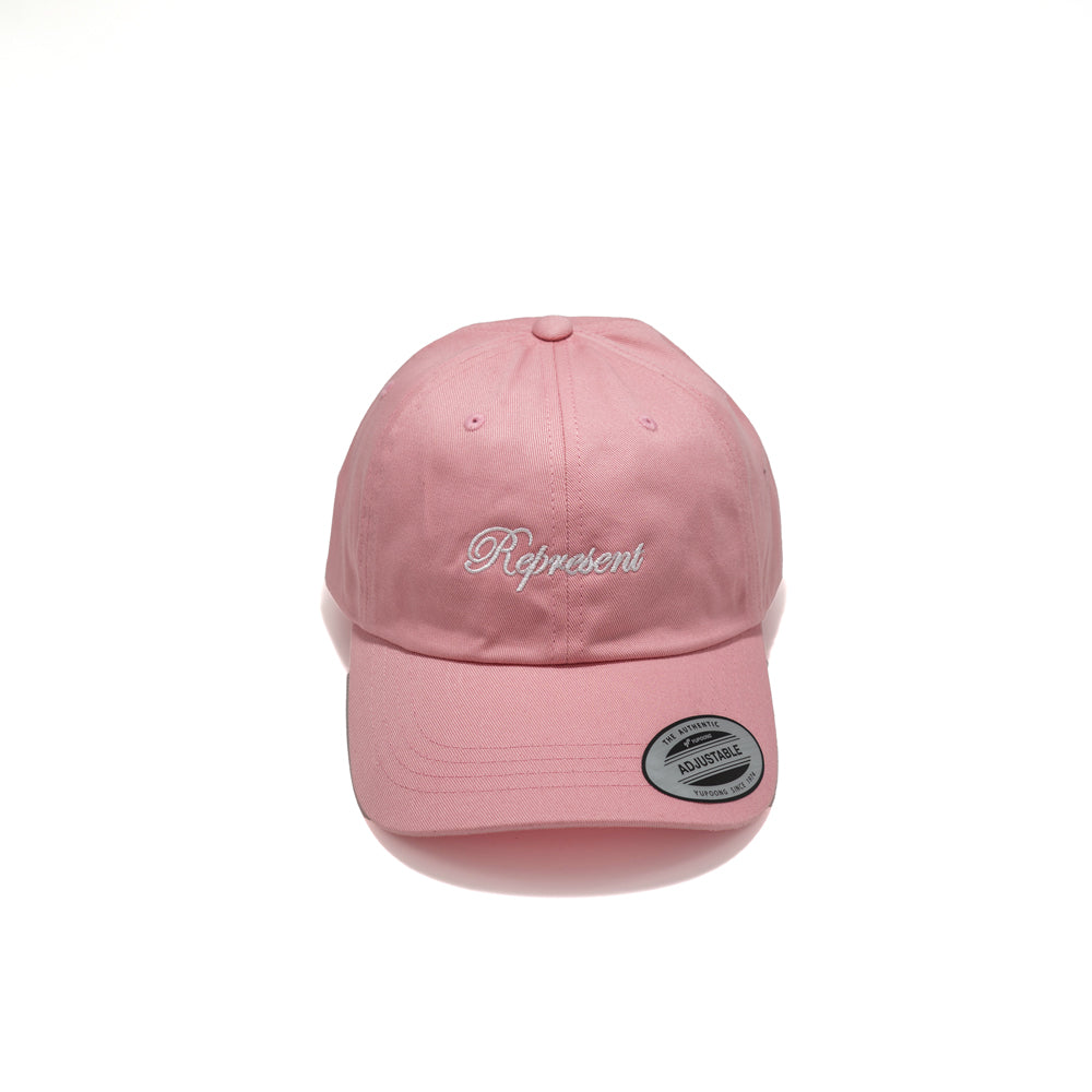 帽子 theredthread S logo cap scarlet white Classic Script Dad Hat [PINK] – Represent Ltd.™