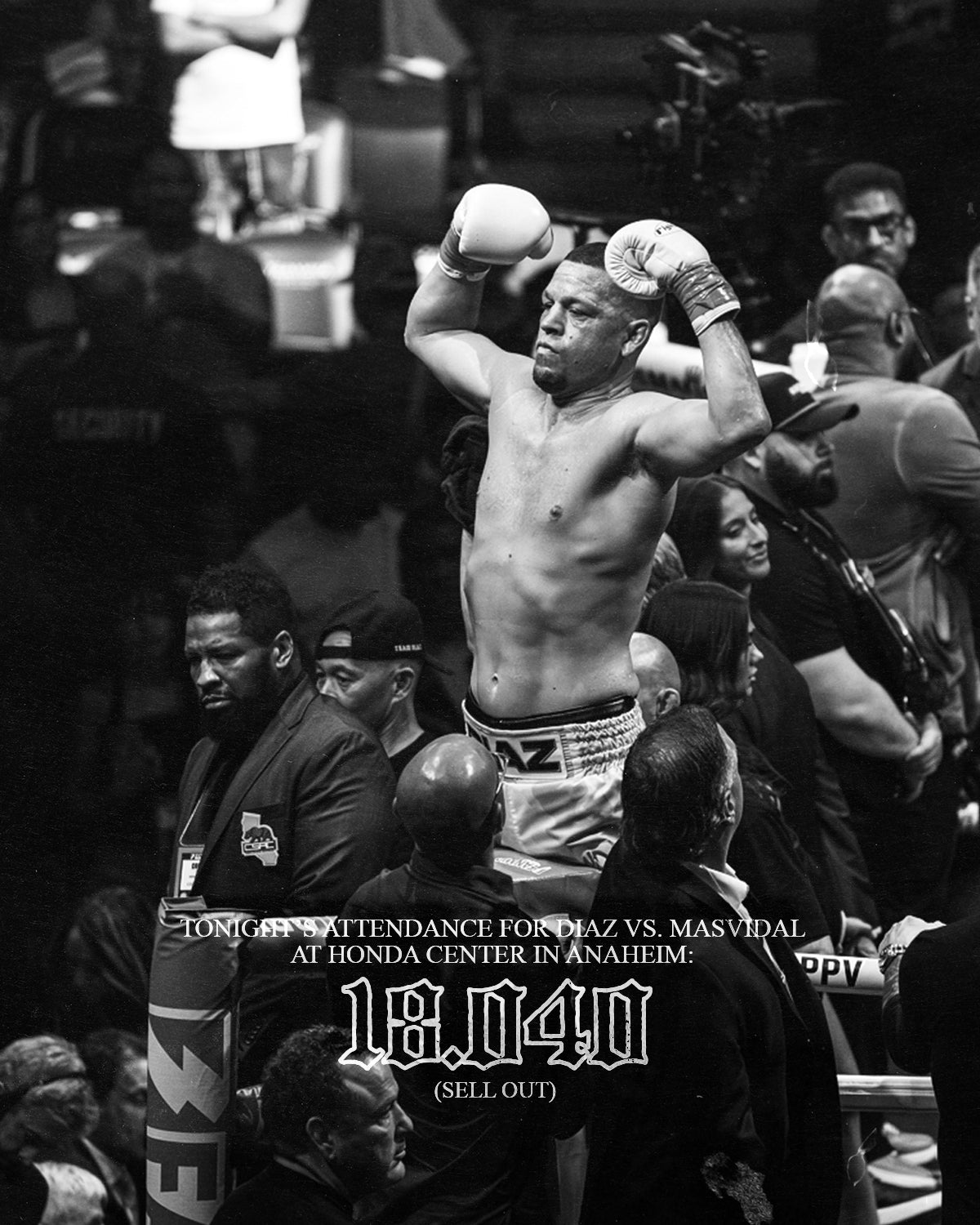 Celebrating a Historic Night: REPRESENT's Nate Diaz Commemorative "Sold Out" Tee Release