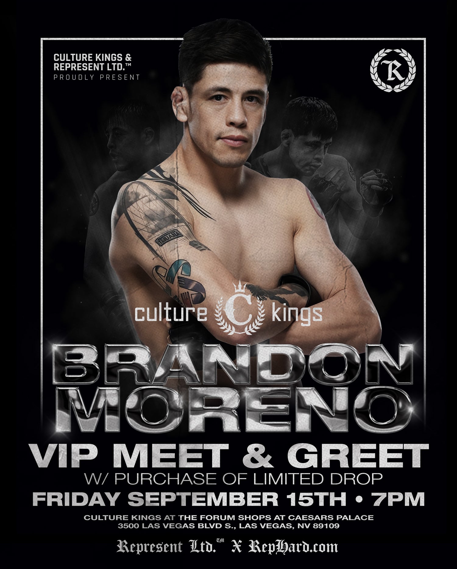 Represent X Culture Kings 'BRANDON MORENO VIP Meet X Greet' | LAS VEGAS