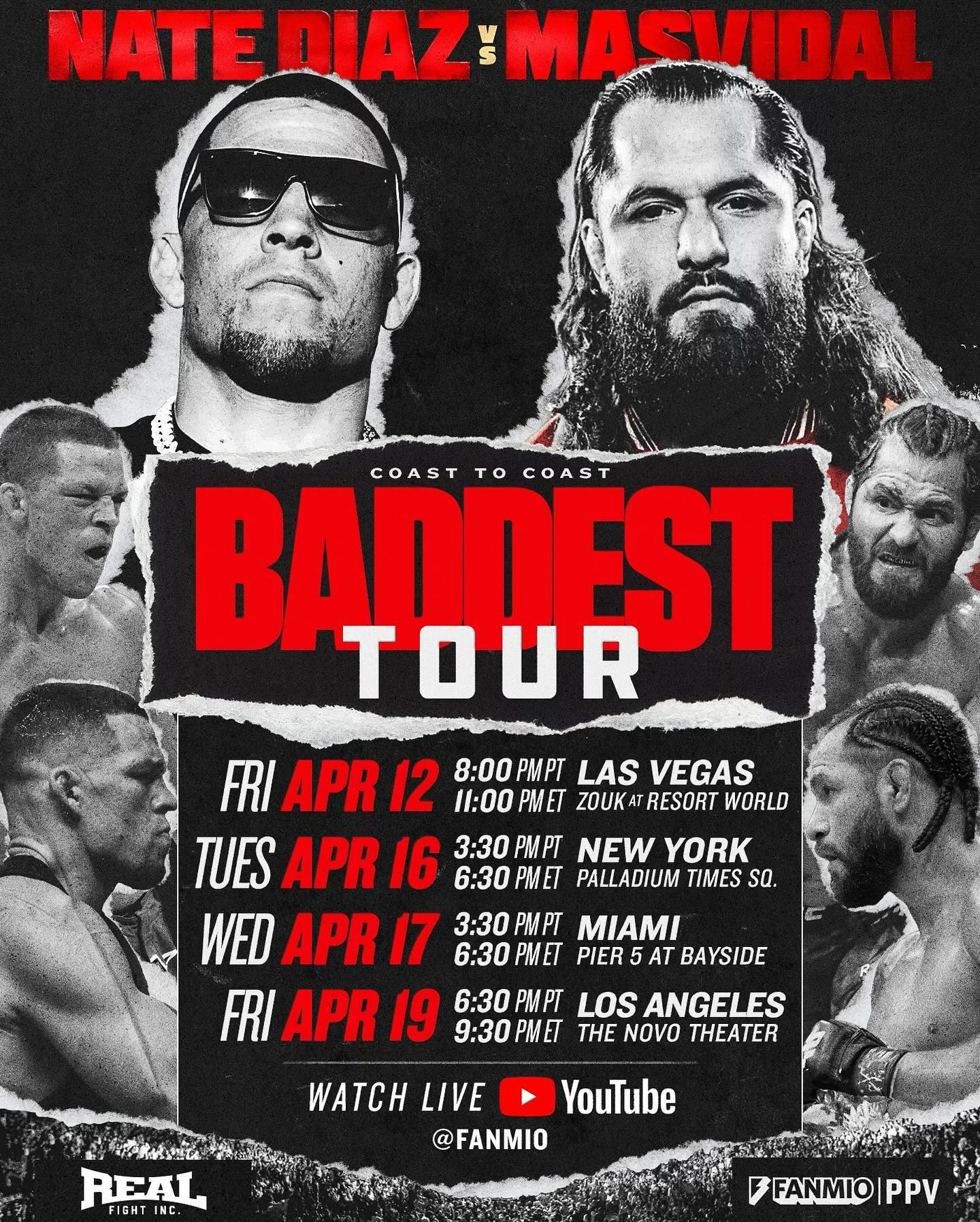 THE BADDEST TOUR Dates Announced | DIAZ VS. MASVIDAL