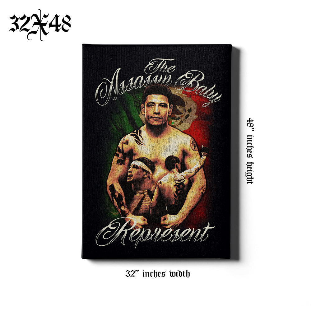 Brandon Moreno VINTAGE Canvas Framed Print [VARIOUS] UFC MEXICO CITY
