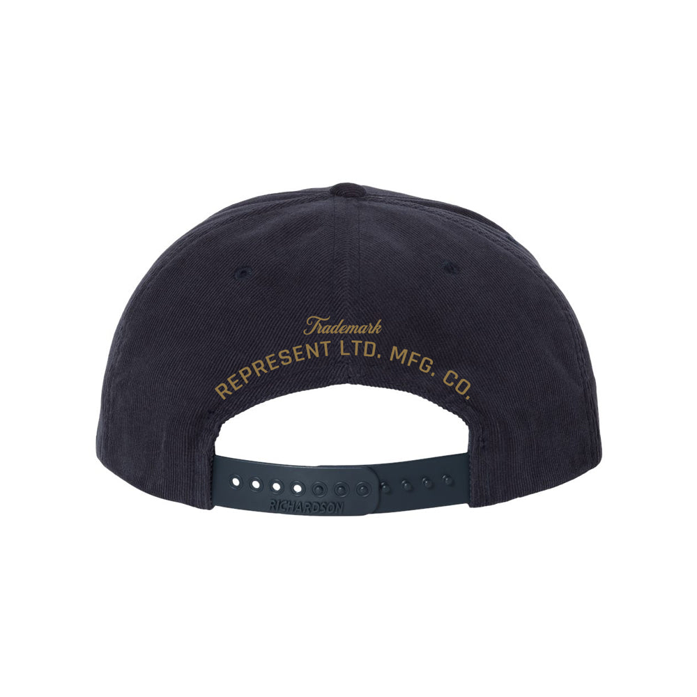 LTD MFG Timberline Corduroy Snapback Hat [NAVY] LIMITED EDITION
