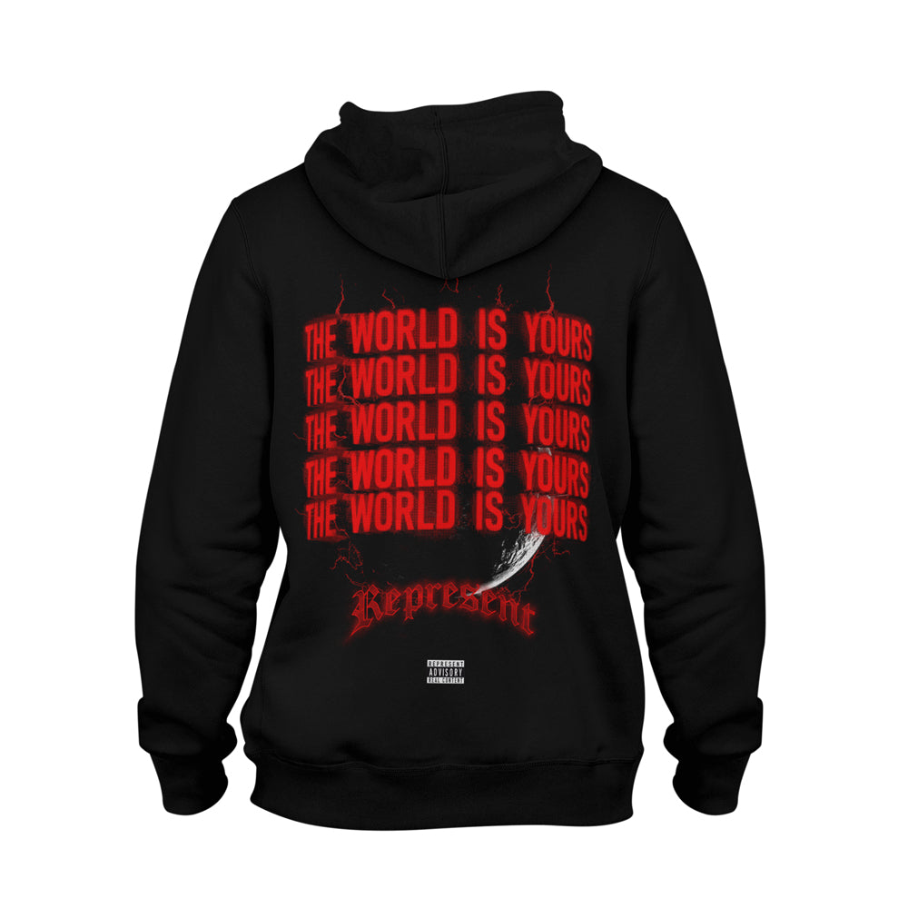 The World Is Yours Heavyweight Hoodie [BLACK]