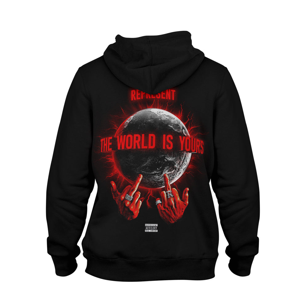 The World Is Yours Premium Fashion Heavy Hoodie [BLACK]