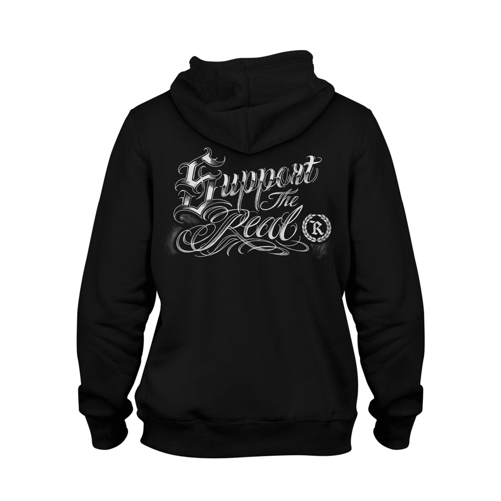 Support The REAL Heavyweight Hoodie [BLACK] LIMITED EDITION