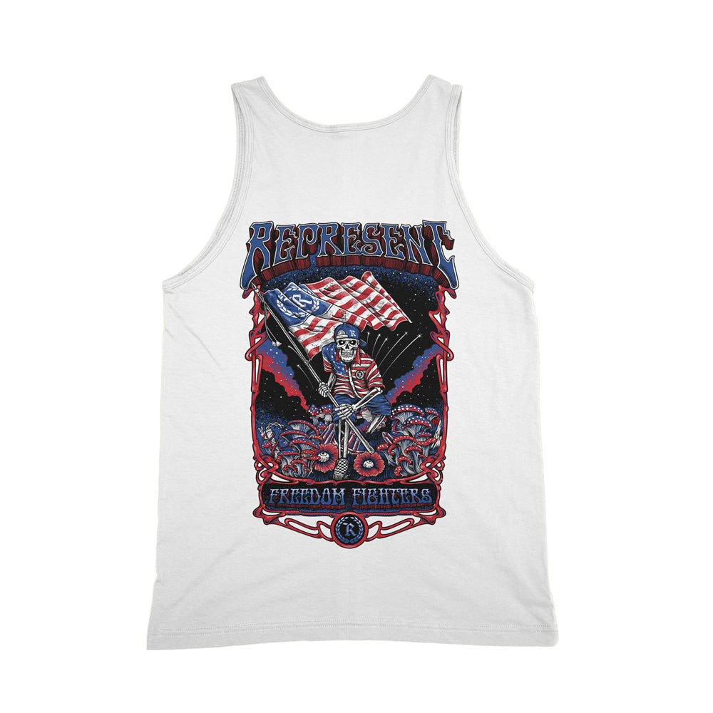 Psychedelic Freedom Fighters Tank Top [WHITE]
