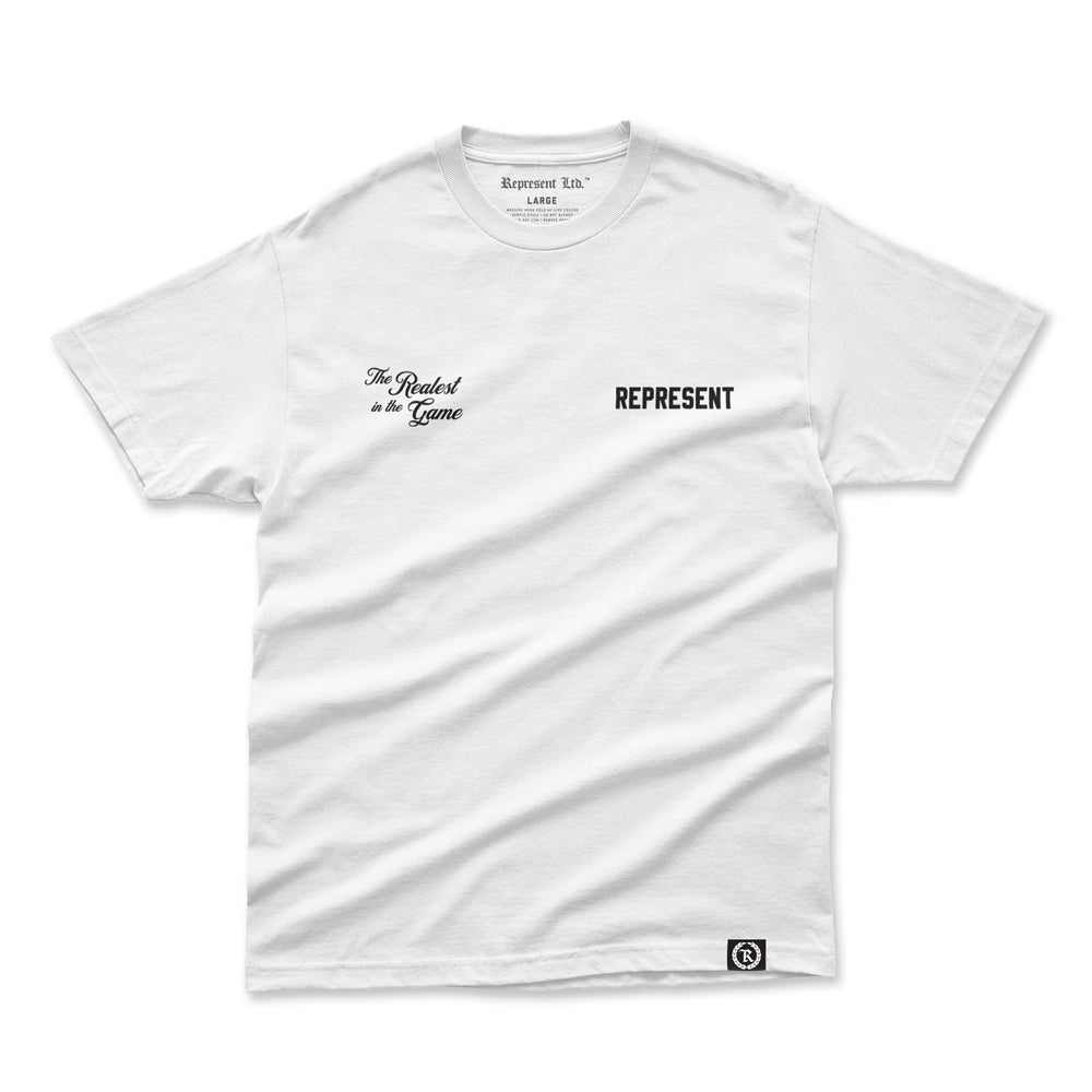 The Realest in the Game Heavyweight Oversized Tee [WHITE] – Represent Ltd.™