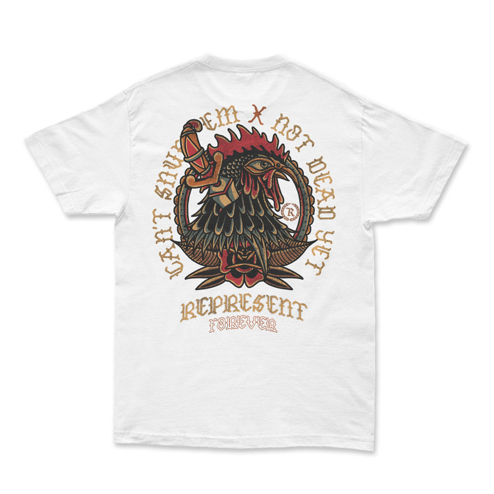 The Rooster Forever Heavyweight Tee [WHITE]