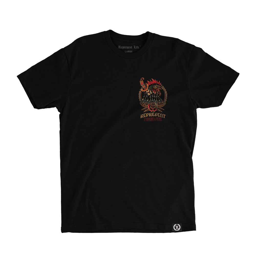 The Rooster Forever Signature Tee [BLACK]