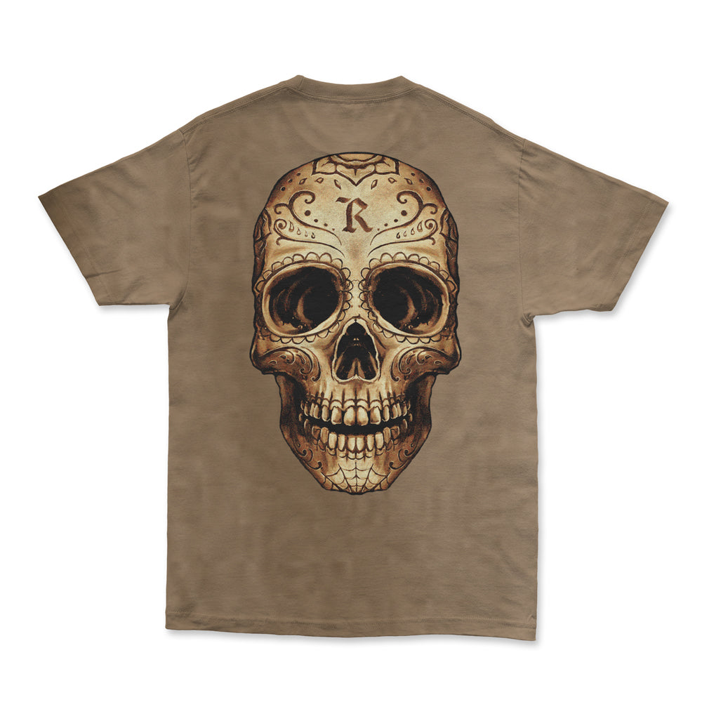 DDLM Skeleton Skull Heavyweight Tee [FADED BROWN] LIMITED EDITION