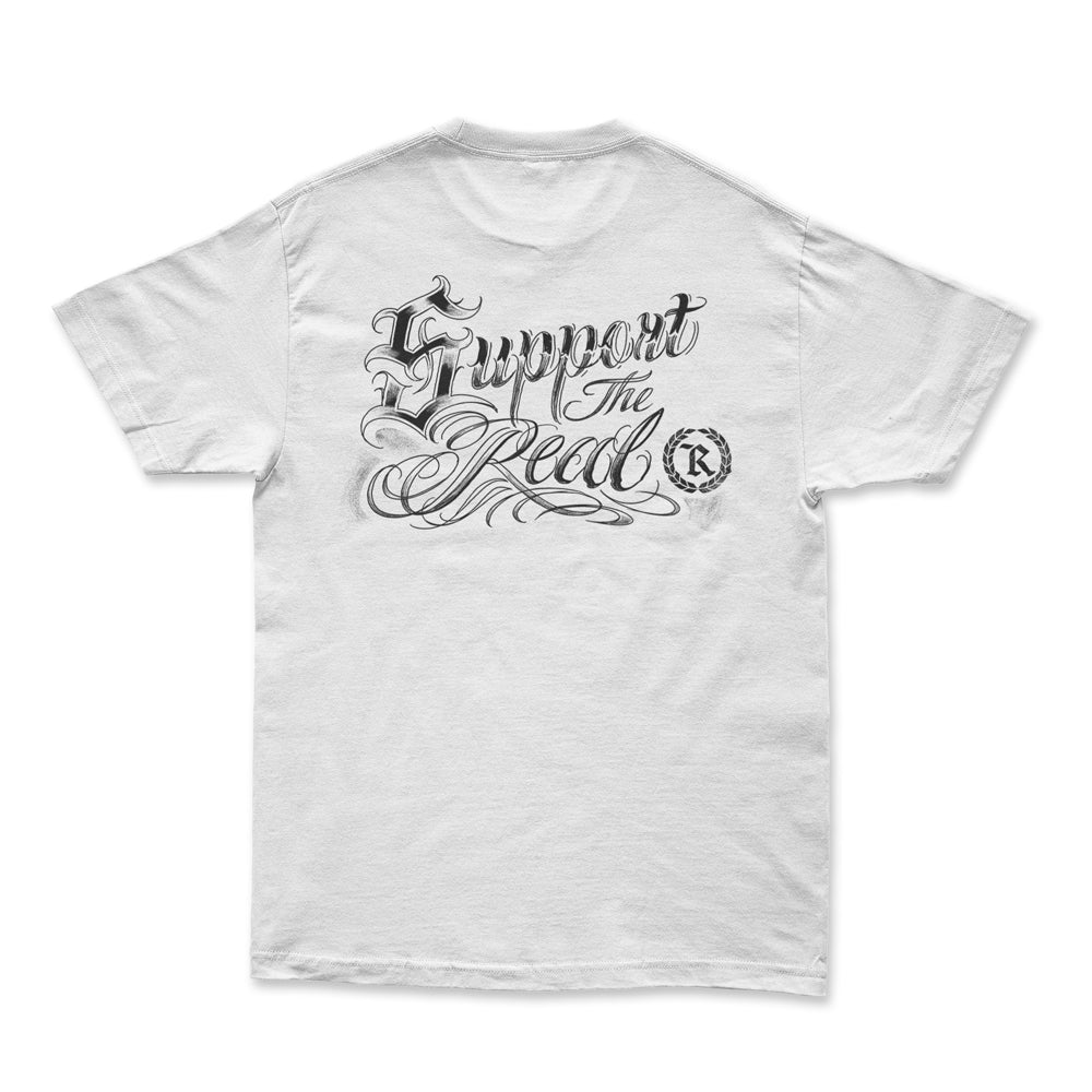 Support The REAL Heavyweight Tee [WHITE] LIMITED EDITION
