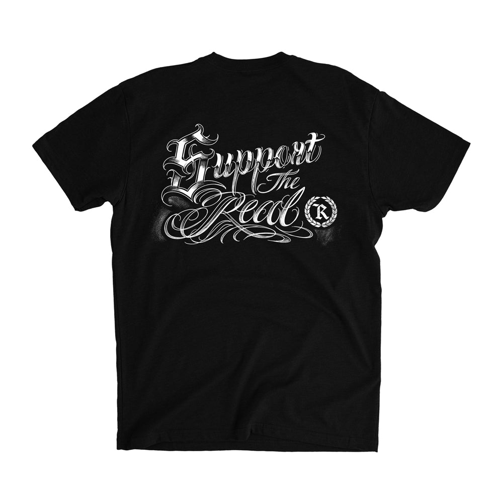 Support The REAL Signature Tee [BLACK] LIMITED EDITION