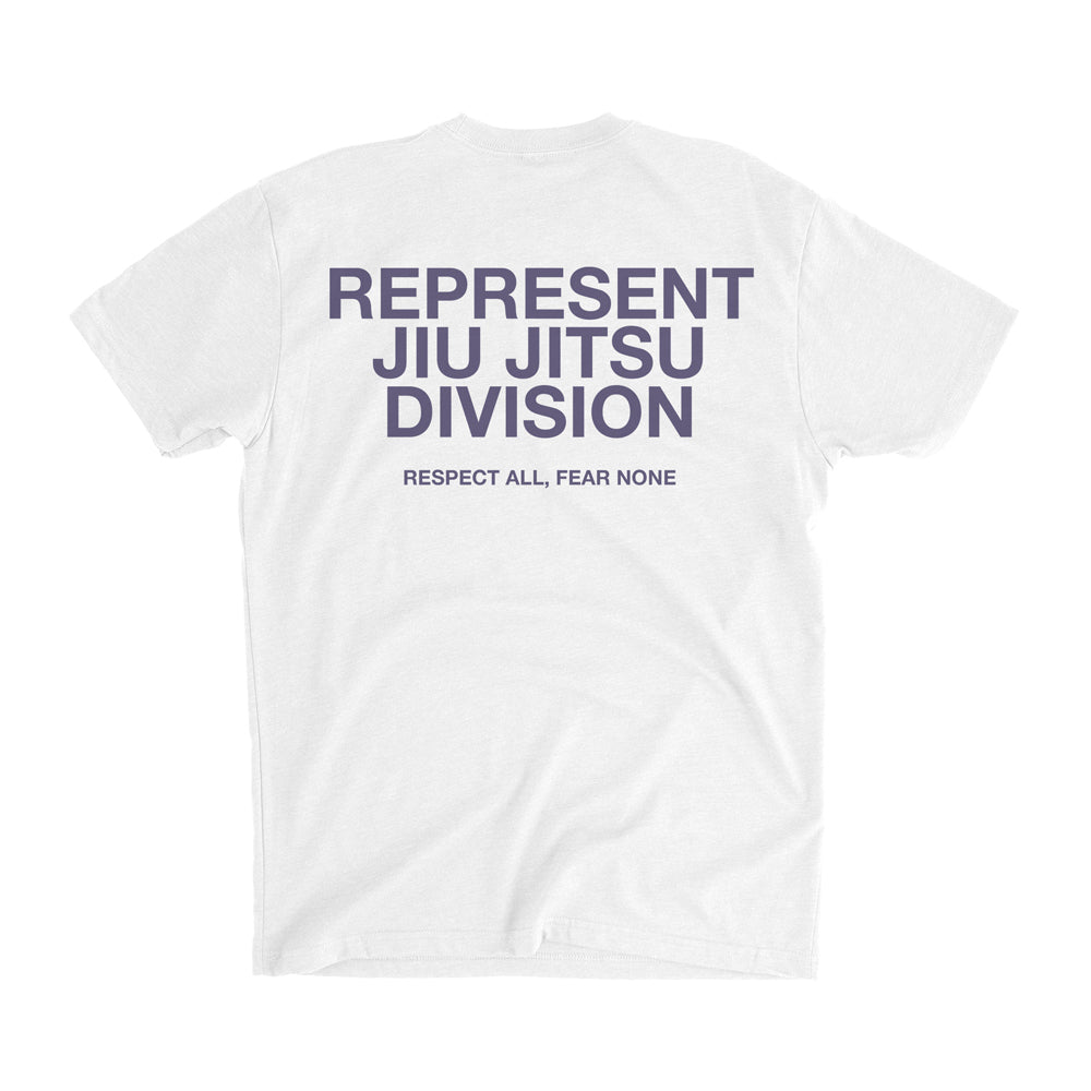 Represent Jiu Jitsu Division Signature Tee [WHITE X GRAY]