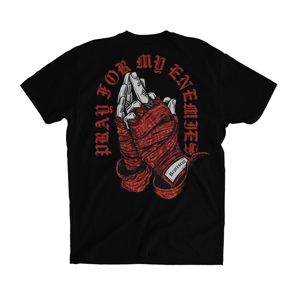 Pray For My Enemies Signature Tee [BLACK X RED] LIMITED EDITION