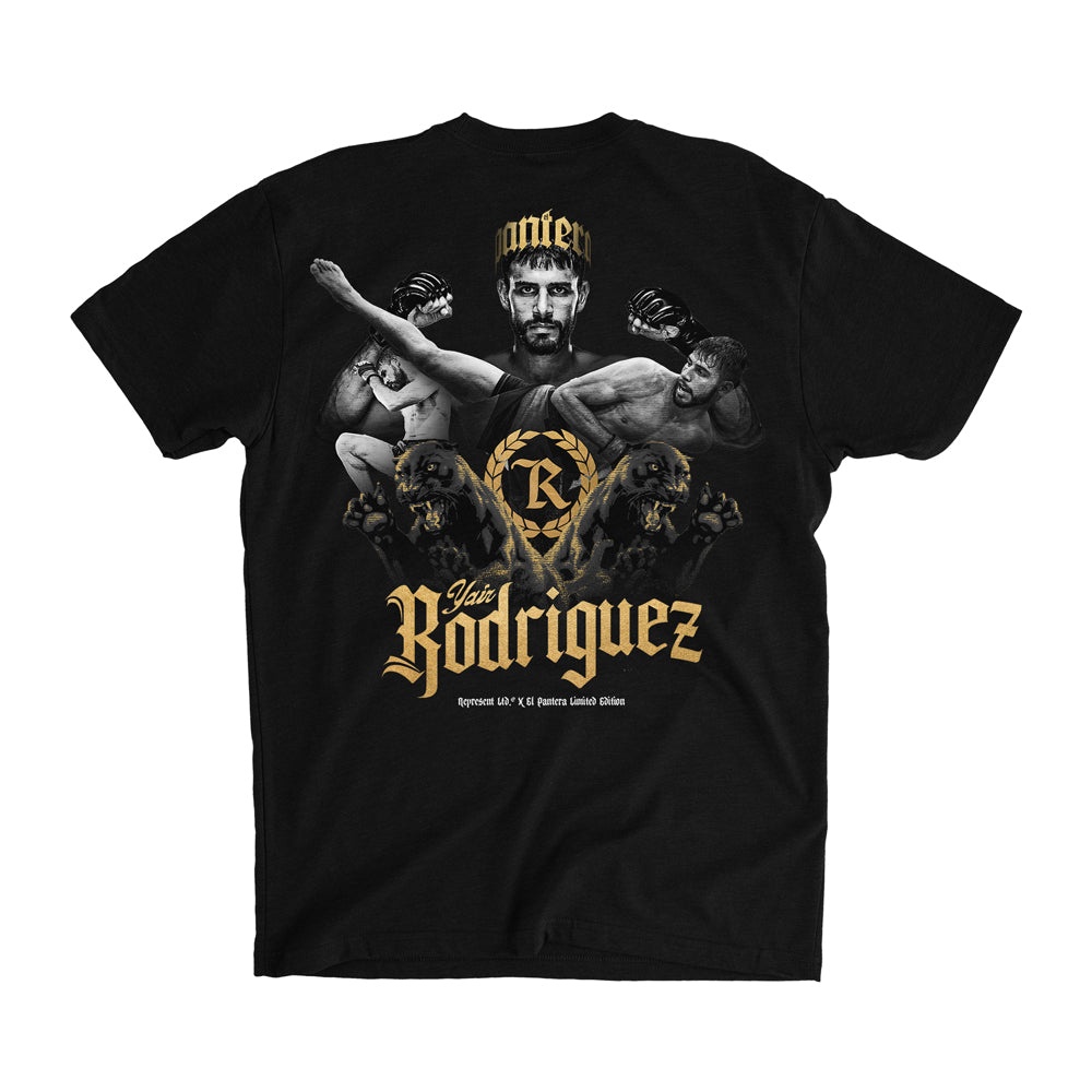 Yair Rodriguez Golden Collage Signature Tee [BLACK] OFFICIAL UFC 290