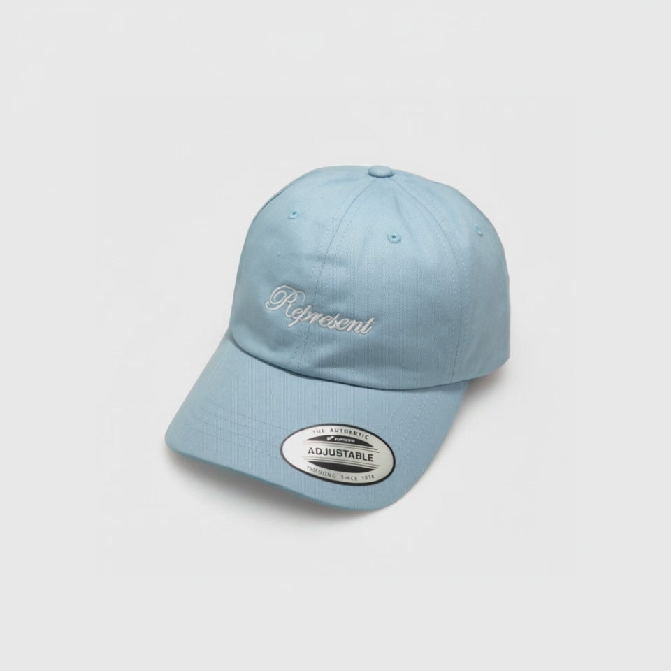 Classic Script Dad Hat [BABY BLUE] – Represent Ltd.™