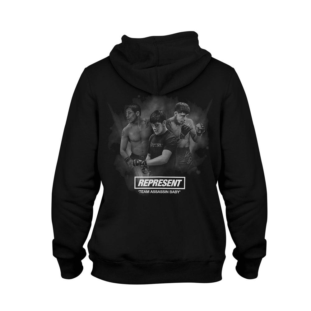 Faces of Brandon Moreno Midweight Pullover Hoodie [BLACK] COLLECTOR'S EDITION - Represent Ltd.™