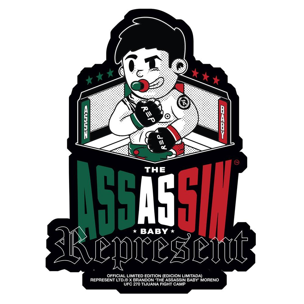 Brandon Moreno 'The Assassin Baby' Fight Camp Bumper Sticker [BLACK] COLLECTOR'S EDITION - Represent Ltd.™
