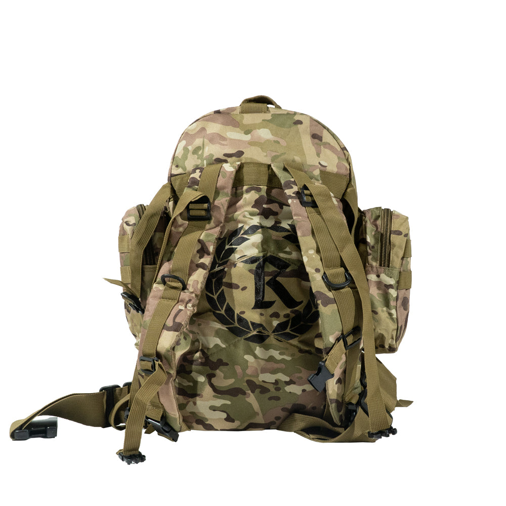 Worldwide MFG 55L Molle Tactical Military Rucksacks Backpack [ARID WOODLAND]