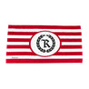 Logo Striped Beach Towel [RED X WHITE] LIMITED EDITION - Represent Ltd.™