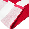 Logo Striped Beach Towel [RED X WHITE] LIMITED EDITION - Represent Ltd.™
