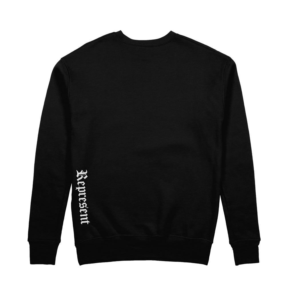 Clean Cuts Crewneck Sweatshirt [BLACK] - Represent Ltd.™
