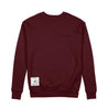 The Real Woven Patch Crewneck Sweatshirt [MAROON] - Represent Ltd.™
