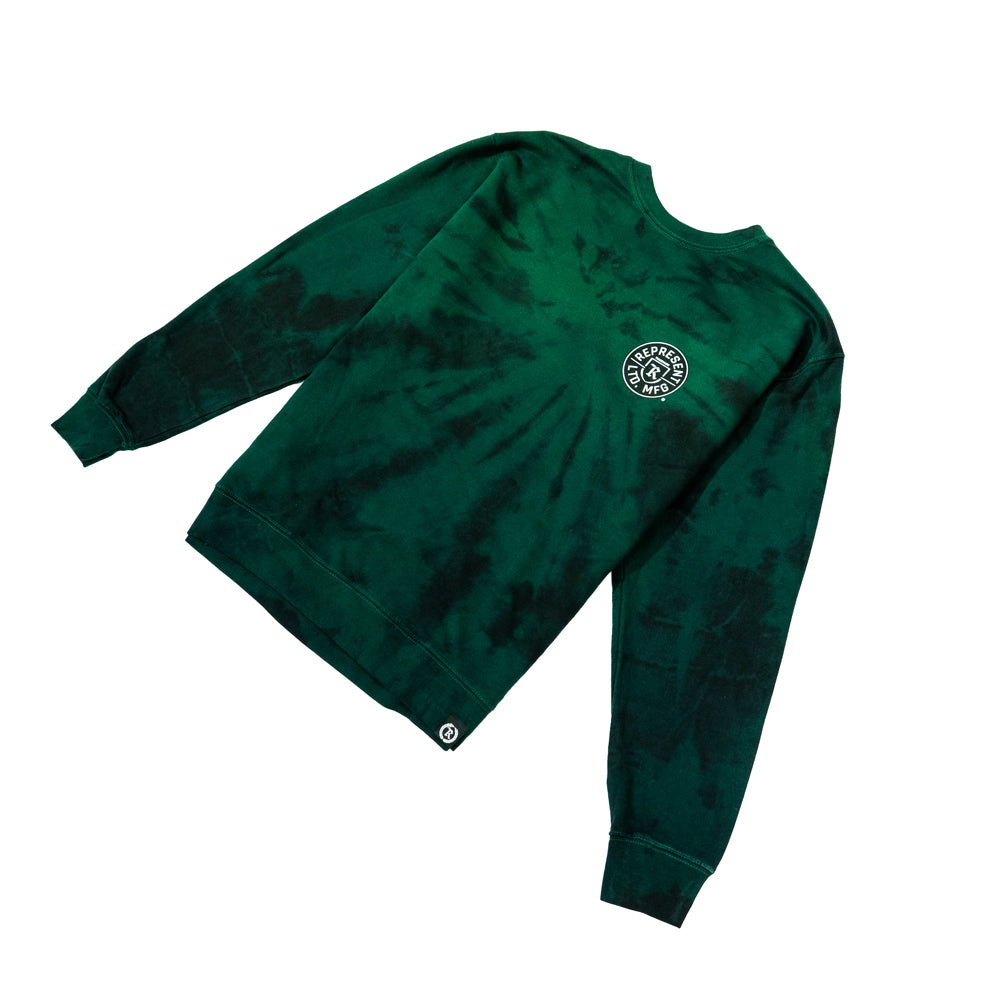 Mfg. Co. Tie Dye Crewneck Sweatshirt [FOREST GREEN]