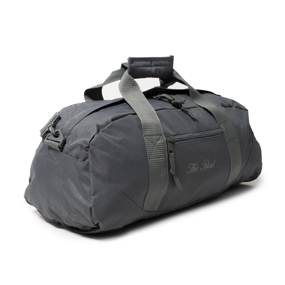 The Real Woven Patch 23 1/2" Large Duffel Bag [CHARCOAL]