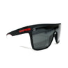 Monogram Men’s Polarized Shield Sunglasses Oversized Flat Top Square [BLACK X RED] LIMITED EDITION - Represent Ltd.™