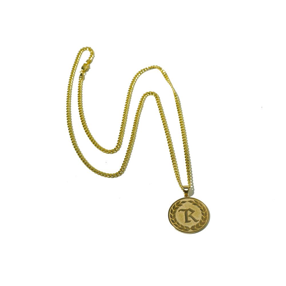 14K Solid Gold Gang Monogram Pendant & Cuban Link Necklace [14 karat] COLLECTOR'S EDITION - Represent Ltd.™