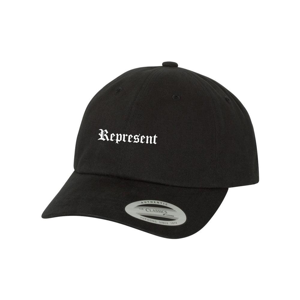 Original Classic Text Dad Hat [BLACK] - Represent Ltd.™