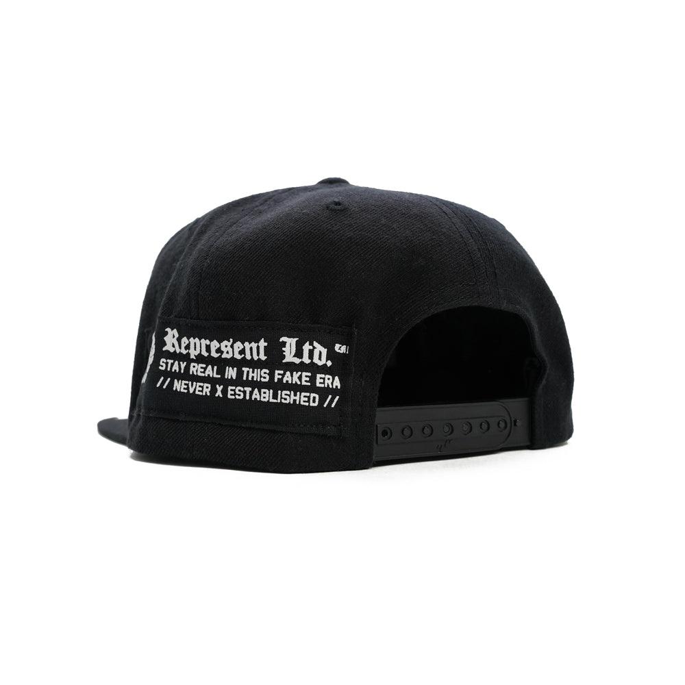 Real Medieval Embroidered X HD Imprint Patch Classic Snapback [BLACK X WHITE] LIMITED EDITION - Represent Ltd.™