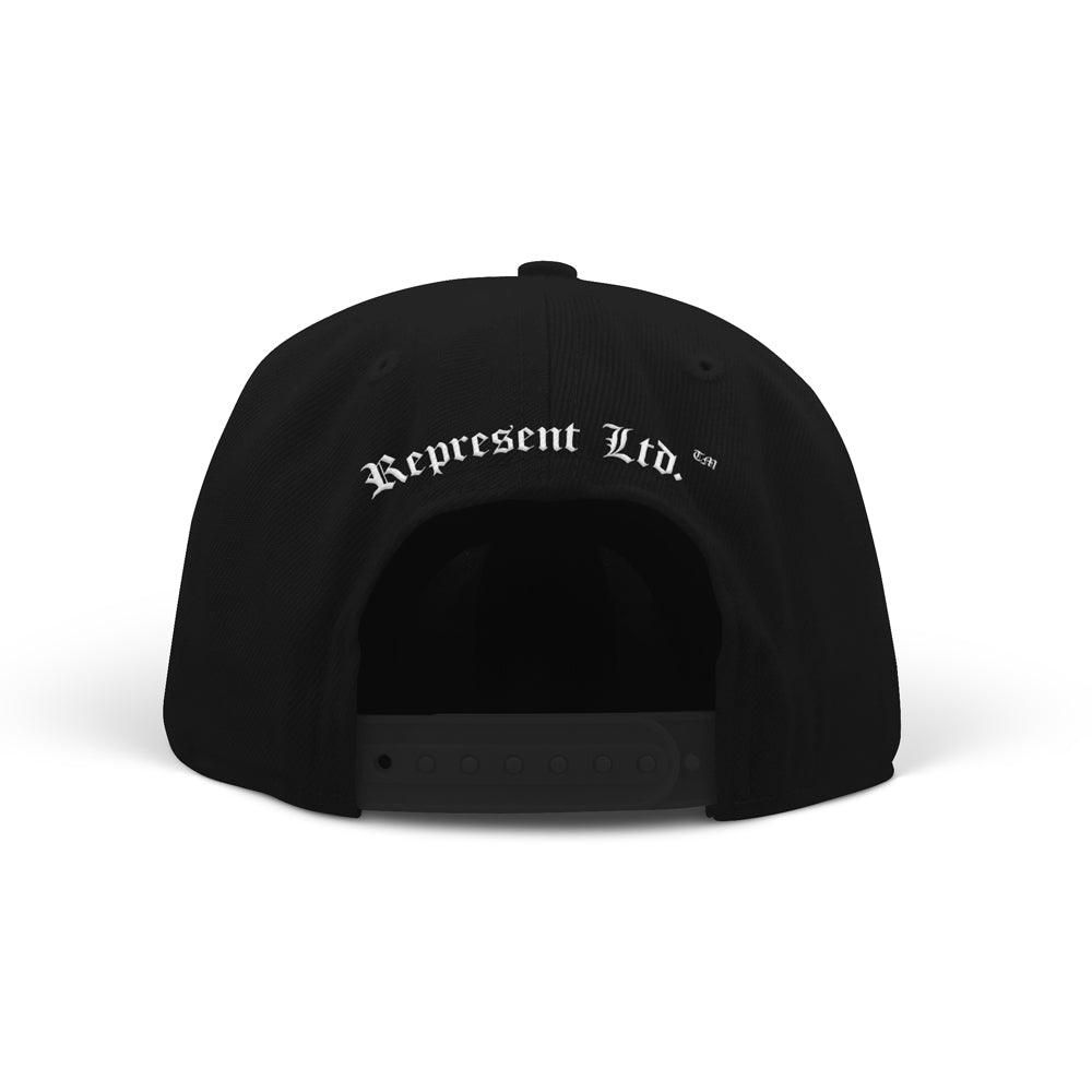 Say Less X Do More PVC Silicone Patch Classic Snapback [BLACK X WHITE] LIMITED EDITION - Represent Ltd.™