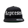 OG Classic XLARGE Text Classic Snapback [BLACK X WHITE] - Represent Ltd.™