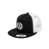 PVC Silicone Monogram Classic Trucker Snapback Hat [BLACK X WHITE] - Represent Ltd.™