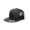 PVC Silicone Monogram Classic Trucker Snapback Hat [CHARCOAL X BLACK] - Represent Ltd.™
