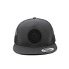 PVC Silicone Monogram Classic Trucker Snapback Hat [CHARCOAL X BLACK] - Represent Ltd.™