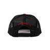 PVC Silicone Monogram Classic Trucker Snapback Hat [RED X BLACK] - Represent Ltd.™