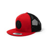 PVC Silicone Monogram Classic Trucker Snapback Hat [RED X BLACK] - Represent Ltd.™