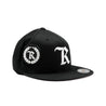 New Skool Classic 'R' Flexfit Pro On-Field Baseball Cap [BLACK X WHITE] - Represent Ltd.™