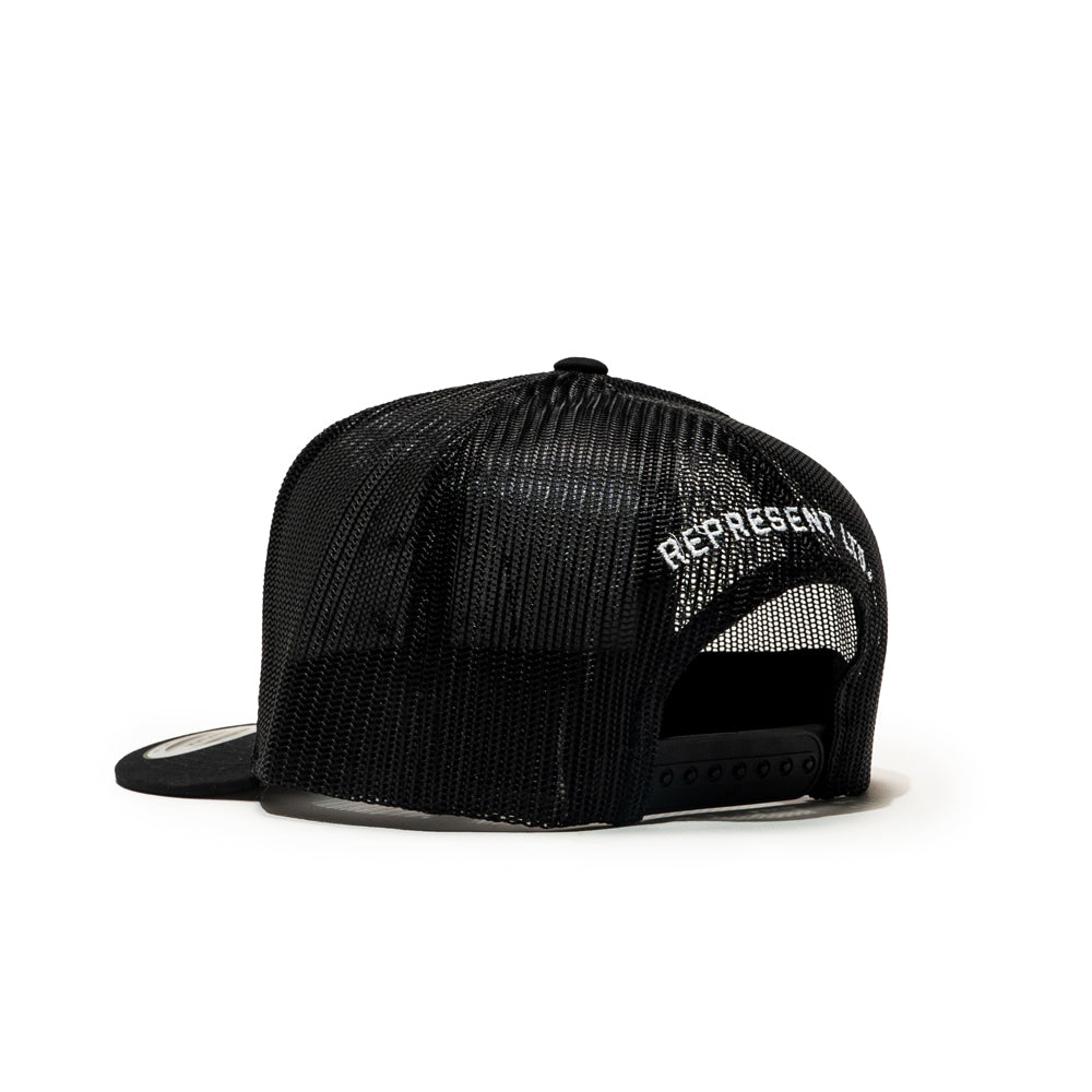 Worldwide MFG Trucker Classic Snapback Hat [BLACK X WHITE]
