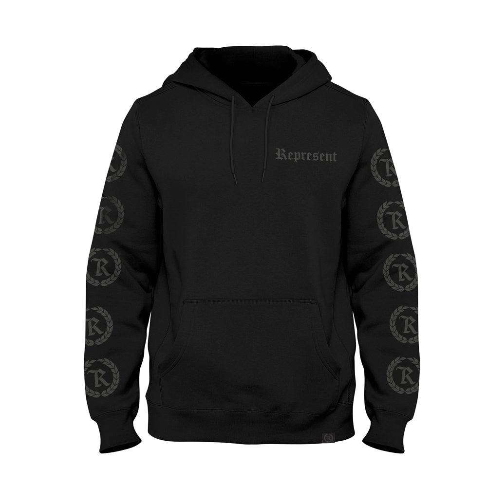 Mono Tile Premium Heavyweight Hoodie [BLACKED OUT] LIMITED EDITION - Represent Ltd.™