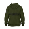 Decentralized Forces Pullover Hoodie [MILITARY GREEN] DECENTRALIZED EDITION - Represent Ltd.™