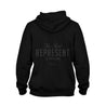 The Real Woven Patch Heavyweight Premium Hoodie [BLACK] - Represent Ltd.™