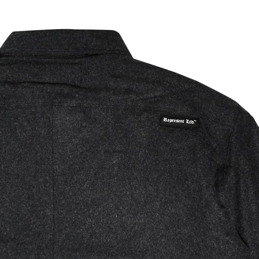 OG Real Quilted Flannel Jacket [CHARCOAL] FLANNEL SEASON - Represent Ltd.™