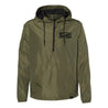 Members Only Windbreaker Qtr Zip Jacket w/ Hood [MILITARY GREEN] - Represent Ltd.™