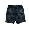 Garment Dyed Fleece Woven Label Shorts [BLACK TIE DYE] - Represent Ltd.™