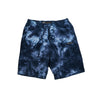 Garment Dyed Fleece Woven Label Shorts [NAVY BLUE TIE DYE] - Represent Ltd.™
