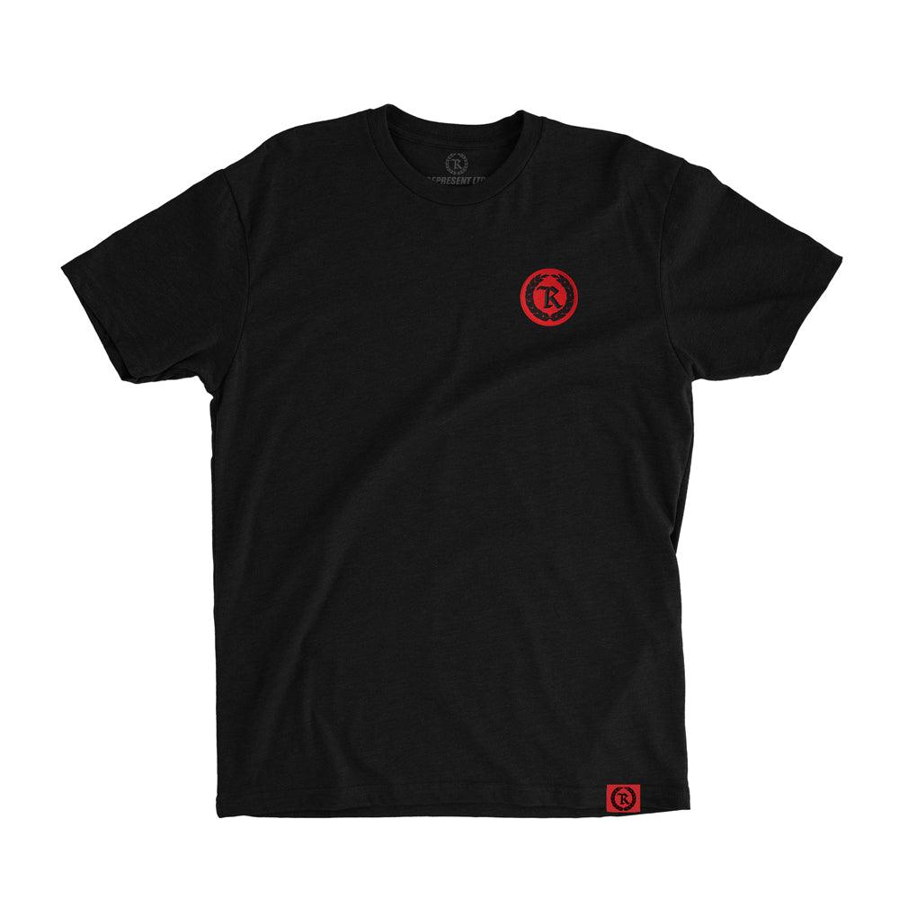 Say Less X Do More PVC Silicone Patch Signature Tee [BLACK X RED] LIMITED EDITION - Represent Ltd.™